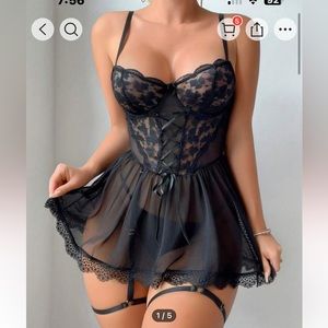 Sexy Little Black Lingerie Dress